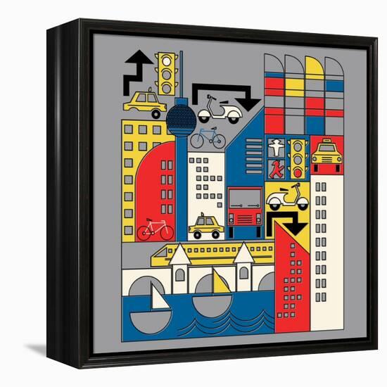 Bauhaus Berlin-null-Framed Premier Image Canvas