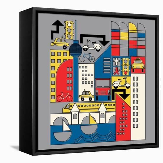 Bauhaus Berlin-null-Framed Premier Image Canvas