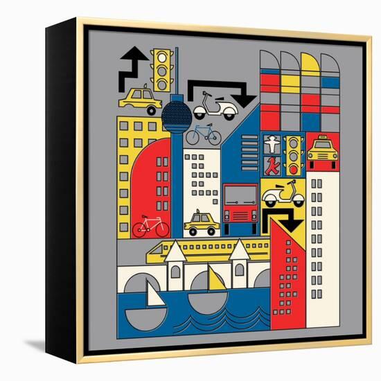 Bauhaus Berlin-null-Framed Premier Image Canvas