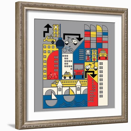 Bauhaus Berlin-null-Framed Giclee Print