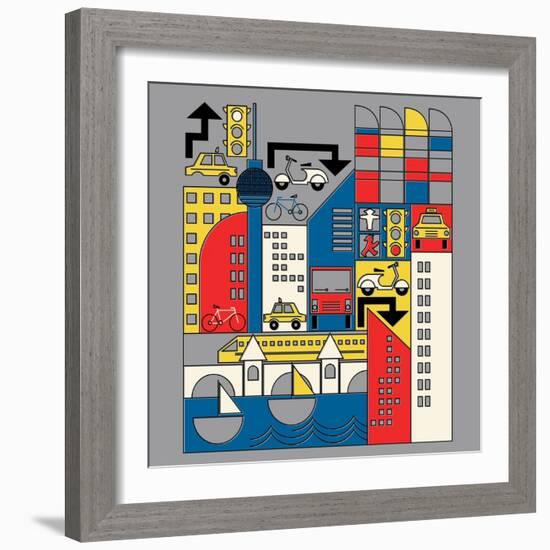 Bauhaus Berlin-null-Framed Giclee Print