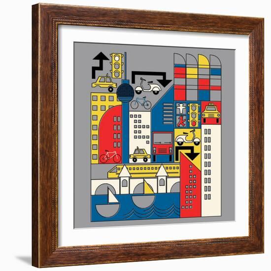 Bauhaus Berlin-null-Framed Giclee Print