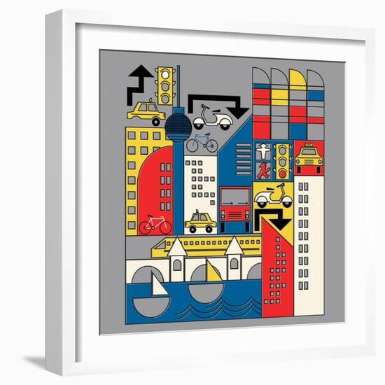 Bauhaus Berlin-null-Framed Giclee Print