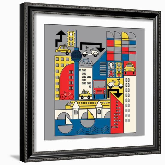 Bauhaus Berlin-null-Framed Giclee Print