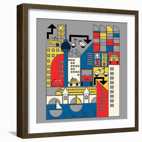 Bauhaus Berlin-null-Framed Premium Giclee Print