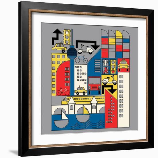 Bauhaus Berlin-null-Framed Premium Giclee Print