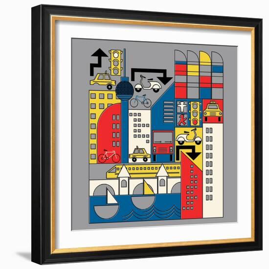 Bauhaus Berlin-null-Framed Premium Giclee Print