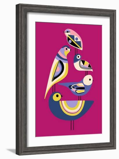 Bauhaus Birds-null-Framed Premium Giclee Print