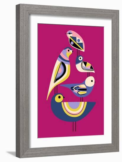 Bauhaus Birds-null-Framed Premium Giclee Print
