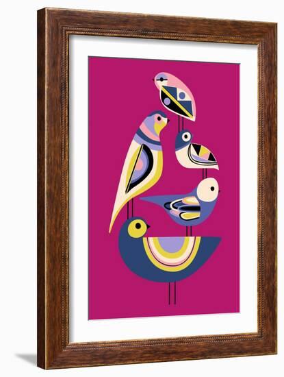 Bauhaus Birds-null-Framed Premium Giclee Print