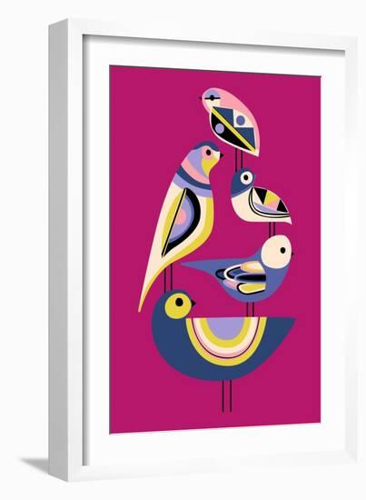 Bauhaus Birds-null-Framed Premium Giclee Print