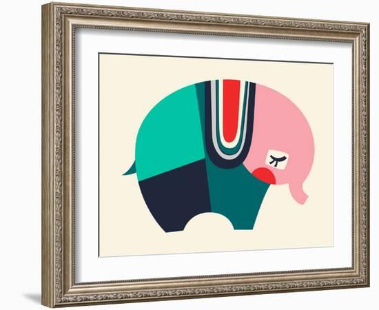 Bauhaus Elephant-null-Framed Giclee Print