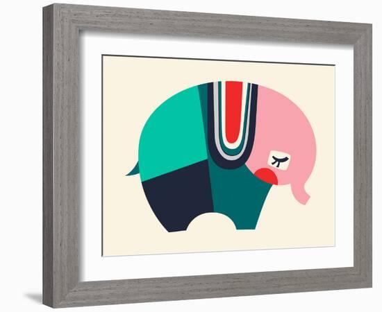 Bauhaus Elephant-null-Framed Giclee Print