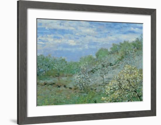 Baume in Blute-Claude Monet-Framed Art Print