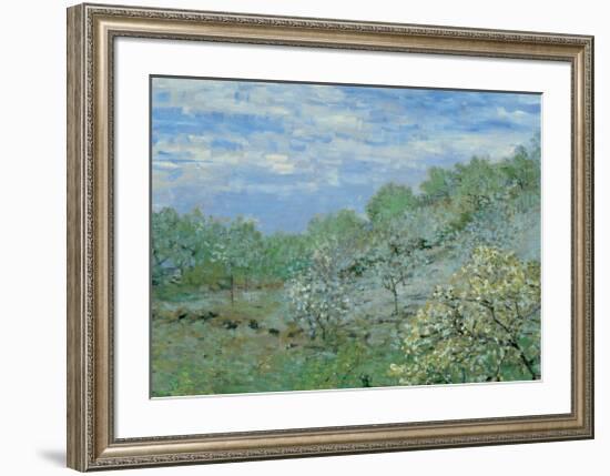 Baume in Blute-Claude Monet-Framed Art Print
