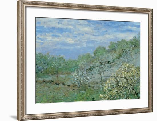 Baume in Blute-Claude Monet-Framed Art Print