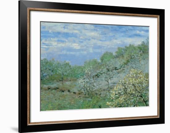 Baume in Blute-Claude Monet-Framed Art Print