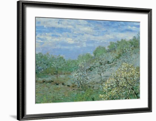 Baume in Blute-Claude Monet-Framed Art Print