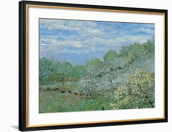 Baume in Blute-Claude Monet-Framed Art Print