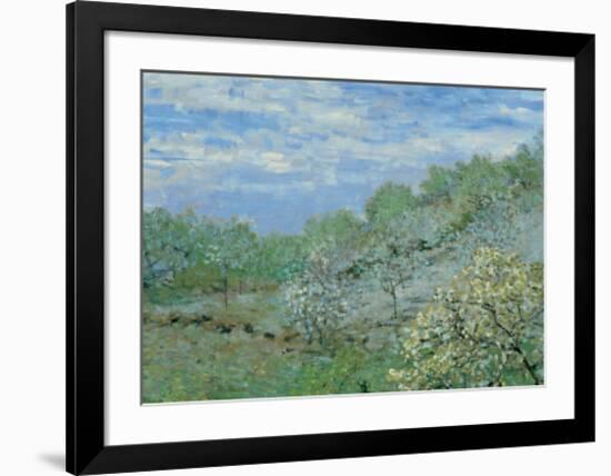 Baume in Blute-Claude Monet-Framed Art Print