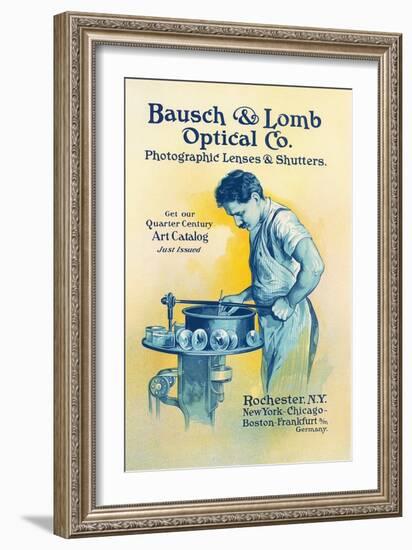 Bausch and Lomb, Lens Grinder-null-Framed Art Print