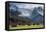 Bavarian Alps, Germany with Huts and Snow on Mountains-Sheila Haddad-Framed Premier Image Canvas