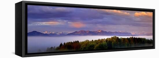 Bavarian Foothills of the Alps-Bernd Rommelt-Framed Premier Image Canvas