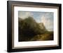 Bavarian Mountain Landscape, about 1870-Carl Spitzweg-Framed Giclee Print