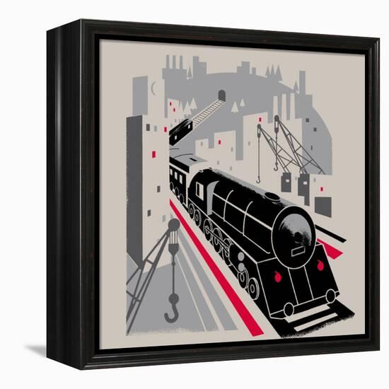 Bavarian Railway-null-Framed Premier Image Canvas