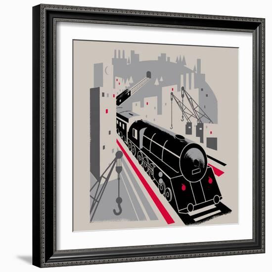 Bavarian Railway-null-Framed Premium Giclee Print