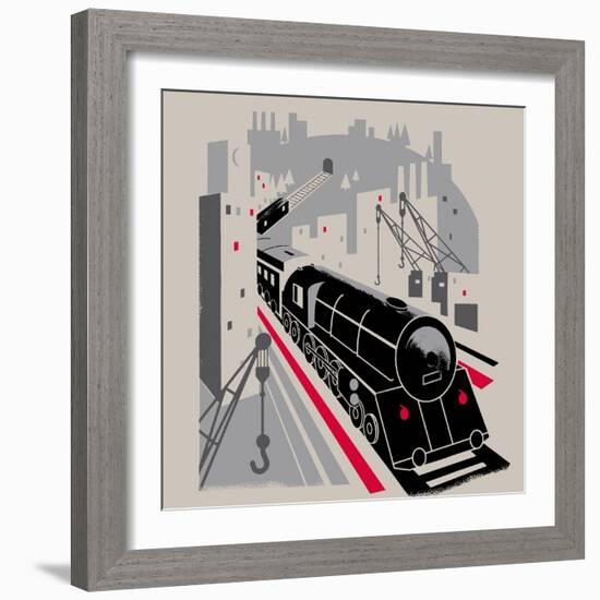 Bavarian Railway-null-Framed Giclee Print