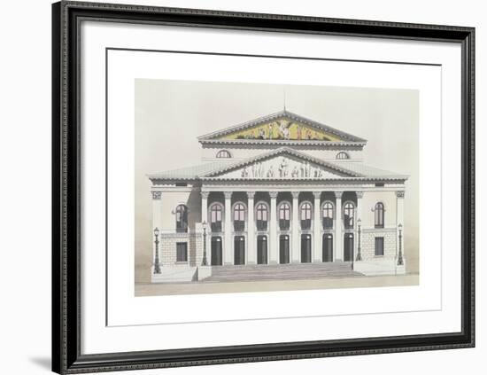 Bavarian State Opera, Munich-Andras Kaldor-Framed Premium Giclee Print