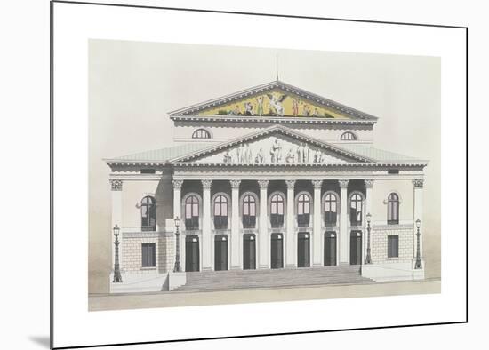 Bavarian State Opera, Munich-Andras Kaldor-Mounted Premium Giclee Print