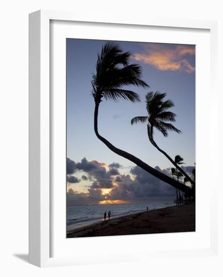 Bavaro Beach at Sunrise, Punta Cana, Dominican Republic, West Indies, Caribbean, Central America-Frank Fell-Framed Photographic Print