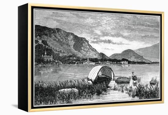 Baveno, on Lake Maggiore, Northern Italy, 1900-null-Framed Premier Image Canvas