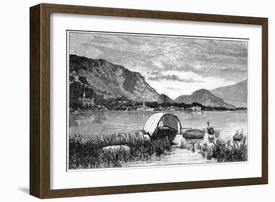 Baveno, on Lake Maggiore, Northern Italy, 1900-null-Framed Giclee Print