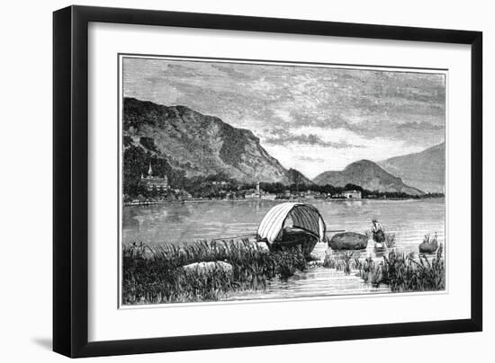 Baveno, on Lake Maggiore, Northern Italy, 1900-null-Framed Giclee Print