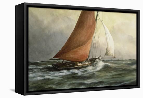 Bawley in the Estuary-Vic Trevett-Framed Premier Image Canvas