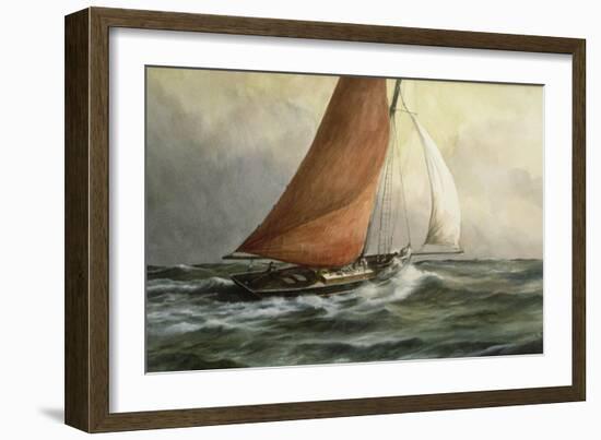 Bawley in the Estuary-Vic Trevett-Framed Giclee Print