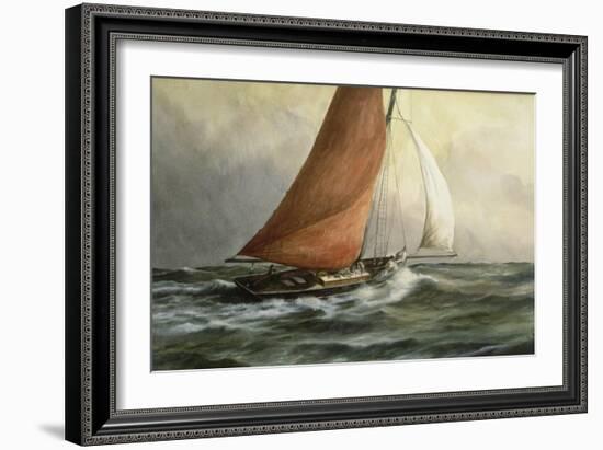 Bawley in the Estuary-Vic Trevett-Framed Giclee Print