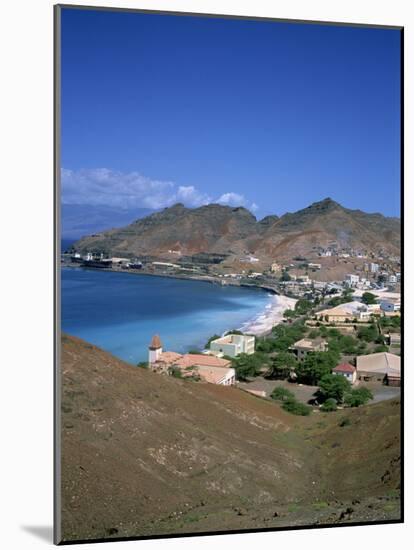 Bay and Town of Mondelo on Sao Vicente Island, Cape Verde Islands, Atlantic Ocean, Africa-Renner Geoff-Mounted Photographic Print