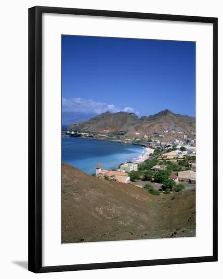 Bay and Town of Mondelo on Sao Vicente Island, Cape Verde Islands, Atlantic Ocean, Africa-Renner Geoff-Framed Photographic Print