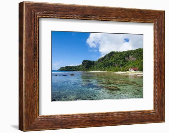 Bay and Turquoise Water in Tau Island, Manu'A, American Samoa, South Pacific-Michael Runkel-Framed Photographic Print