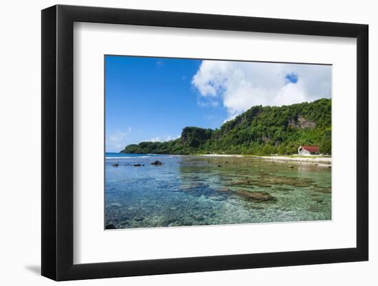 Bay and Turquoise Water in Tau Island, Manu'A, American Samoa, South Pacific-Michael Runkel-Framed Photographic Print