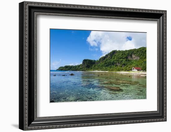 Bay and Turquoise Water in Tau Island, Manu'A, American Samoa, South Pacific-Michael Runkel-Framed Photographic Print