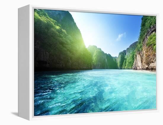 Bay at Phi Phi Island in Thailand-Iakov Kalinin-Framed Premier Image Canvas