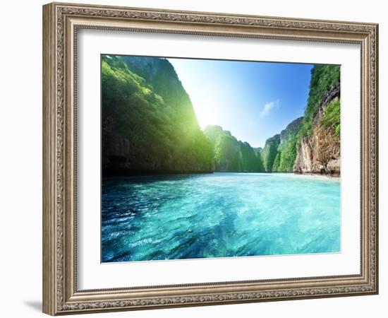 Bay at Phi Phi Island in Thailand-Iakov Kalinin-Framed Photographic Print