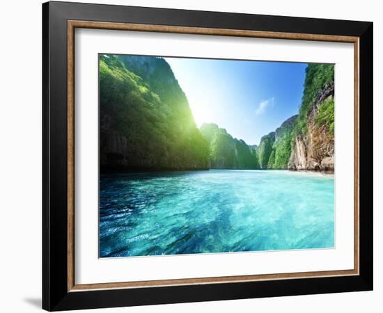 Bay at Phi Phi Island in Thailand-Iakov Kalinin-Framed Photographic Print