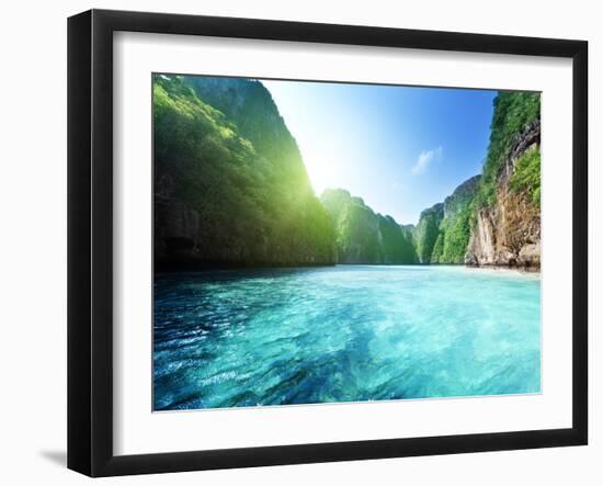 Bay at Phi Phi Island in Thailand-Iakov Kalinin-Framed Photographic Print