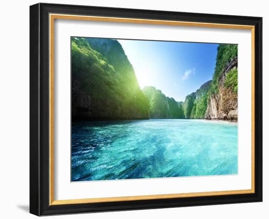 Bay at Phi Phi Island in Thailand-Iakov Kalinin-Framed Photographic Print